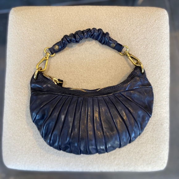 Shoulder Bag "LUNA" in dark blue - Picture 5 of 6